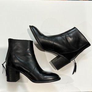 Madewell Black Leather Booties